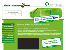 Tablet Screenshot of notfallapothekebasel.ch